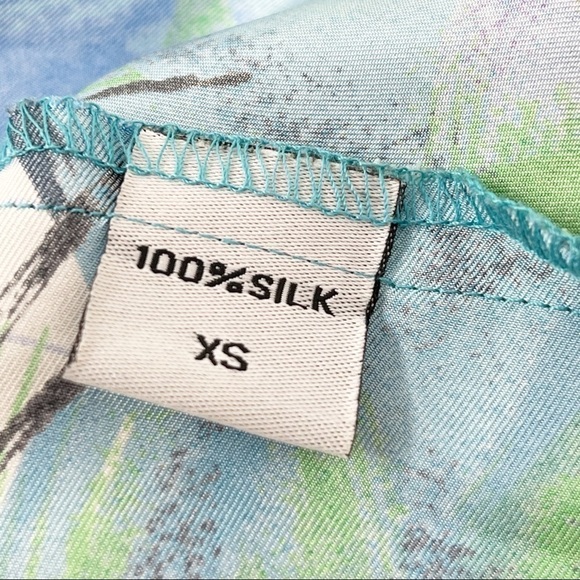 RACHEL PALLY Silk Watercolor Snap Front Tank Dress - Picture 6 of 8